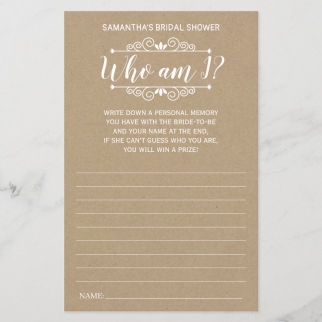 Wie ben ik vrijgezellenfeest engels spaans rustige (Voorkant)