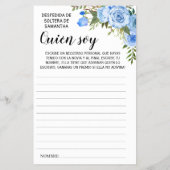 Wie ben ik? Vrijgezellenfeest Engelse Spaanstalige Flyer (Achterkant)