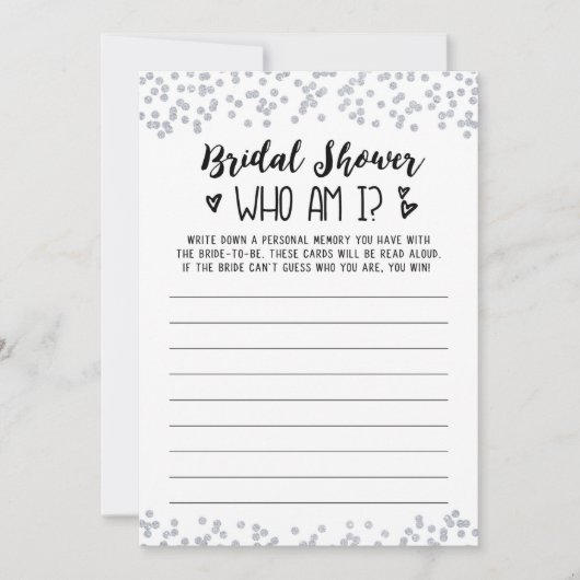 Wie ben ik Vrijgezellenfeest of Hen Party spel Kaa Kaart (Voorkant)