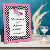 Wie ben ik? Wonderland Alice Quote Fotoplaat (Zijkant)