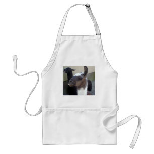 Wie ben ik? Zoo Llama ontwerp Standaard Schort