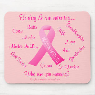 Wie ben je die Pink Ribbon mist? Muismat