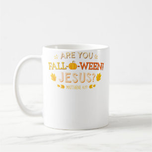 Wie Ben Jij Fall-O-Ween Jezus Christelijke Herfsth Koffiemok