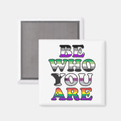 Wie ben jij? magneet (Voorkant / Achterkant)