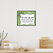 Wie ben jij? poster (Keuken)