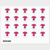 Wie ben jij? ronde sticker (Vel)