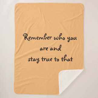 Wie ben jij? sherpa deken