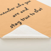 Wie ben jij? sherpa deken (3/4)