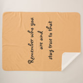 Wie ben jij? sherpa deken (Voorkant (horizontaal))