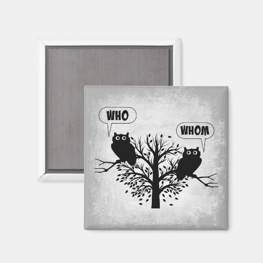 Wie bezit Grammar Humor? Magneet (Voorkant / Achterkant)