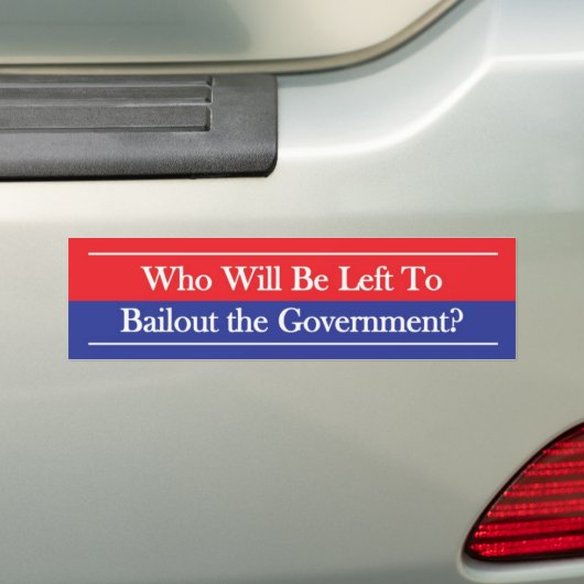 Wie blijft er over? bumpersticker (Op auto)