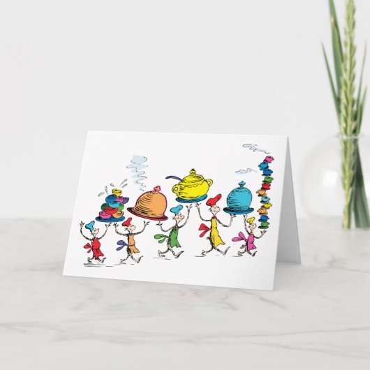 Wie brengt het kerstmaal mee? kaart (Voorkant)