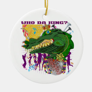 Wie Da King? Louisiana Custom Throw Keramisch Ornament