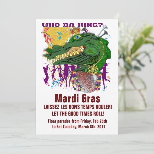 Wie Da Mardi Gras King (Staand voorkant)