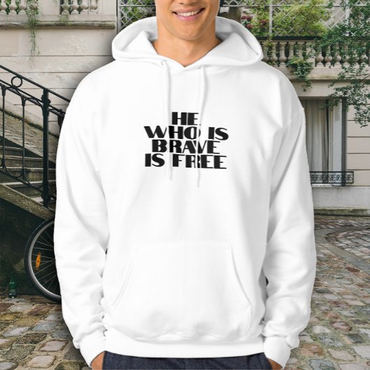 Wie dapper is, is vrijelijk wit zwart hoodie