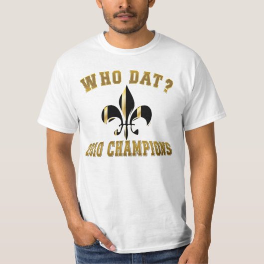 Wie dat?2010 kampioenen/fleur de Lis T-shirt (Voorkant)