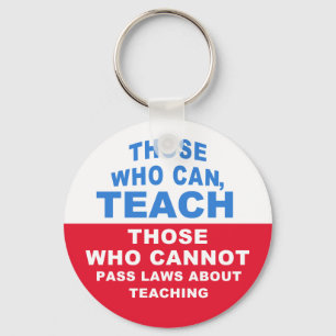 Wie dat kan, Teach. Wie geen wetten kan aannemen Sleutelhanger
