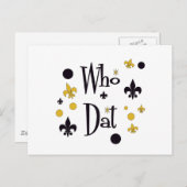 Wie dat t-shirts briefkaart (Voorkant / Achterkant)