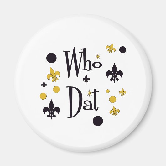 Wie dat t-shirts magneet (Voorkant)