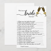 Wie de beste vrijgezellenfeesten games kent programmakaart (Voorkant / Achterkant)