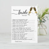 Wie de beste vrijgezellenfeesten games kent programmakaart (Staand voorkant)