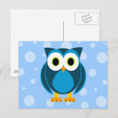 Wie? de heer Owl Cartoon Briefkaart (Voorkant / Achterkant)