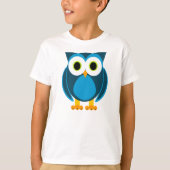 Wie? de heer Owl Cartoon T-shirt (Voorkant)