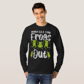 Wie de kikkers uit de amfibische Tadpole Toad Frog T-shirt (Voorkant volledig)