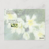 Wie de naam aanroept briefkaart (Achterkant)