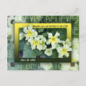 Wie de naam aanroept briefkaart (Voorkant)