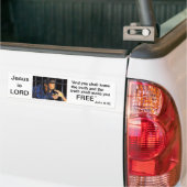 Wie de zoon vrijlaat, is inderdaad vrij bumpersticker (Op Truck)