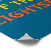 Wie deed de lichten uit Zonsverduistering Poster (Hoek)