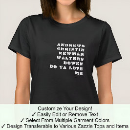 Wie deelt mijn naam Beroemde historische beroemdhe T-shirt