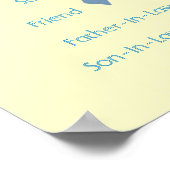 Wie denk je aan Blue Ribbon? Poster (Hoek)