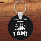 Wie denk je dat je bent, ik ben Bowling Sleutelhanger (Voorkant)