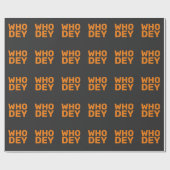 WIE DEY CINCINNATI FOOTBALL KERSTMIS CADEAUPAPIER (Vlak)