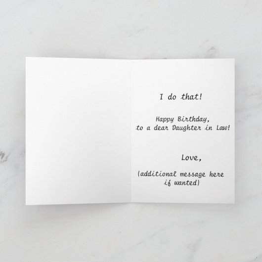 Wie doet dat? - Verjaardag Kaart van de Dochter in (Binnen)