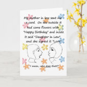 Wie doet dat? - Verjaardag Kaart van de Dochter in (Gele Bloem)