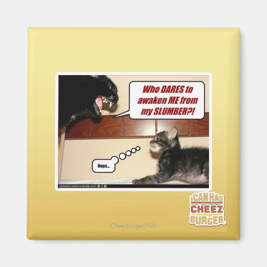 Wie durft me wakker te maken? magneet (Voorkant)