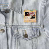 Wie durft me wakker te maken? vierkante button 5,1 cm (In situ)