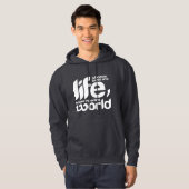 Wie een leven redt hoodie (Voorkant volledig)