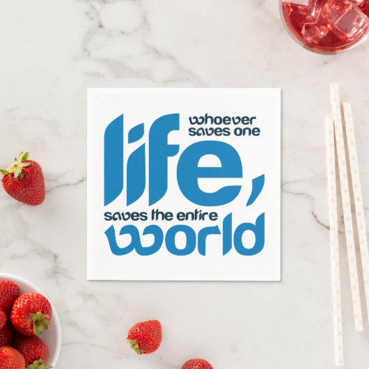 Wie een leven redt servet (Insitu)