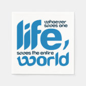 Wie een leven redt servet (Voorkant)