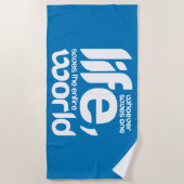 Wie een leven redt strandlaken (Voorkant)