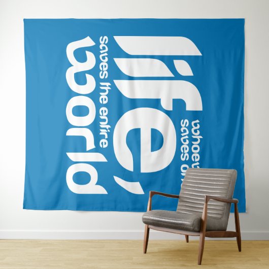 Wie een leven redt wandkleed (In Situ (horizontaal))