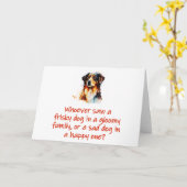 Wie een risky Dog heeft gezien Kaart (Gele Bloem)