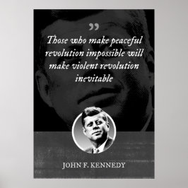 Wie een vreedzame revolutie onmogelijk maakt, zal  poster