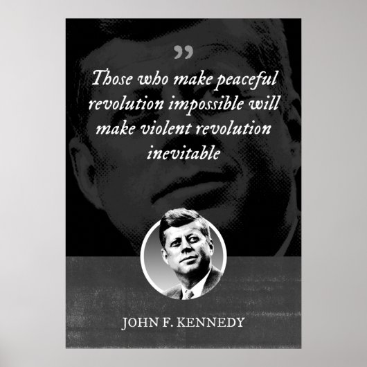 Wie een vreedzame revolutie onmogelijk maakt, zal  poster (Voorkant)