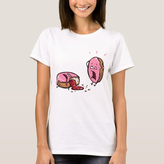 Wie eet de taart? !! t-shirt (Voorkant)