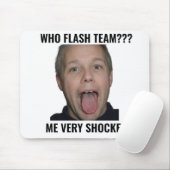 Wie Flash Team Grappige Gamer Muismat (Met muis)